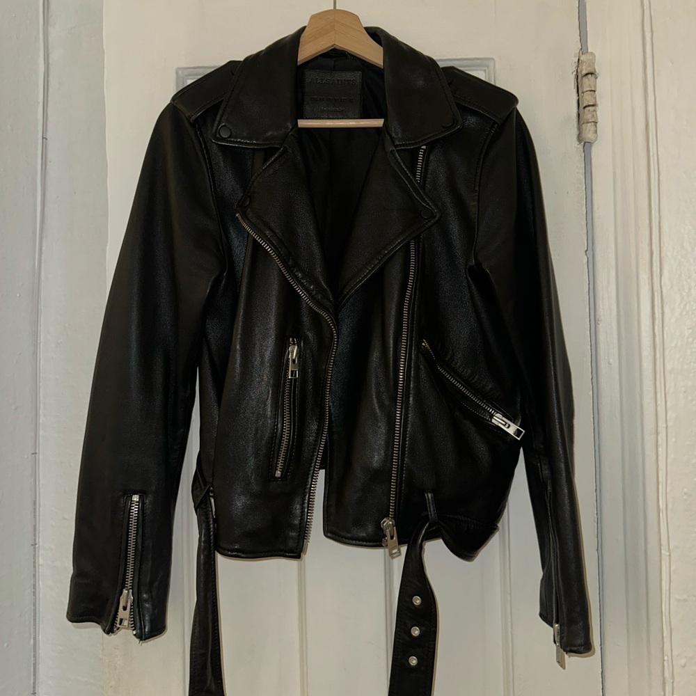 AllSaints Balfern Leather Biker Jacket